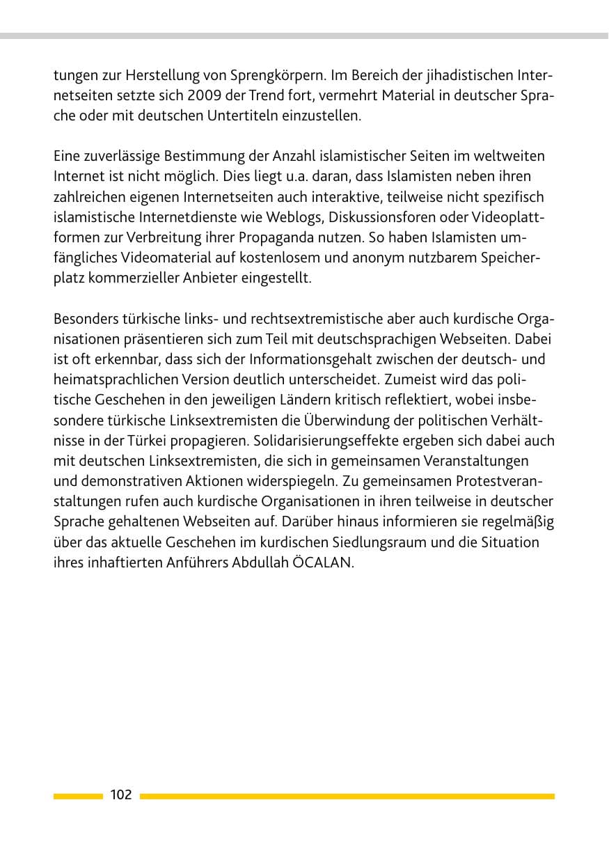 Seite 103 des Verfassungsschutzbericht 2009 Rheinland-Pfalz