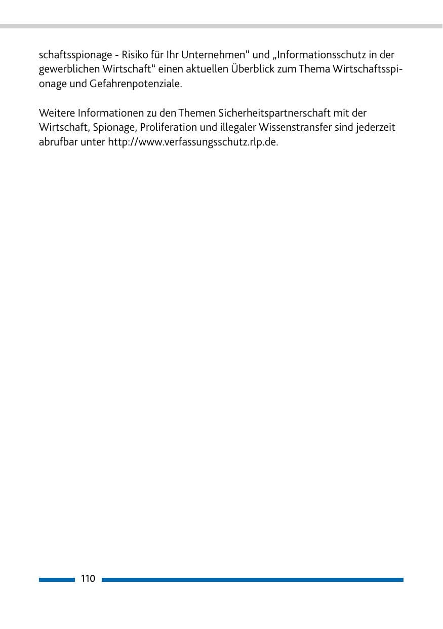 Seite 111 des Verfassungsschutzbericht 2009 Rheinland-Pfalz