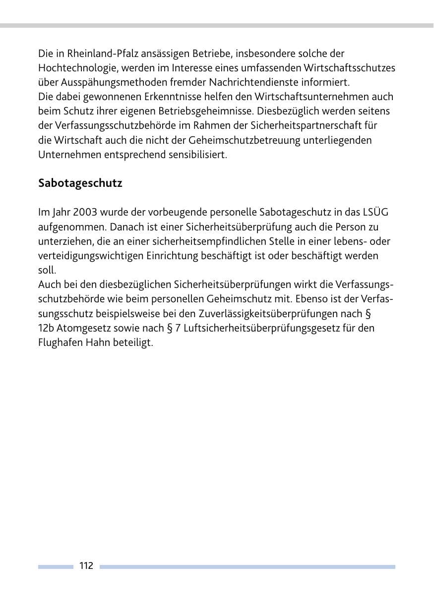 Seite 113 des Verfassungsschutzbericht 2009 Rheinland-Pfalz