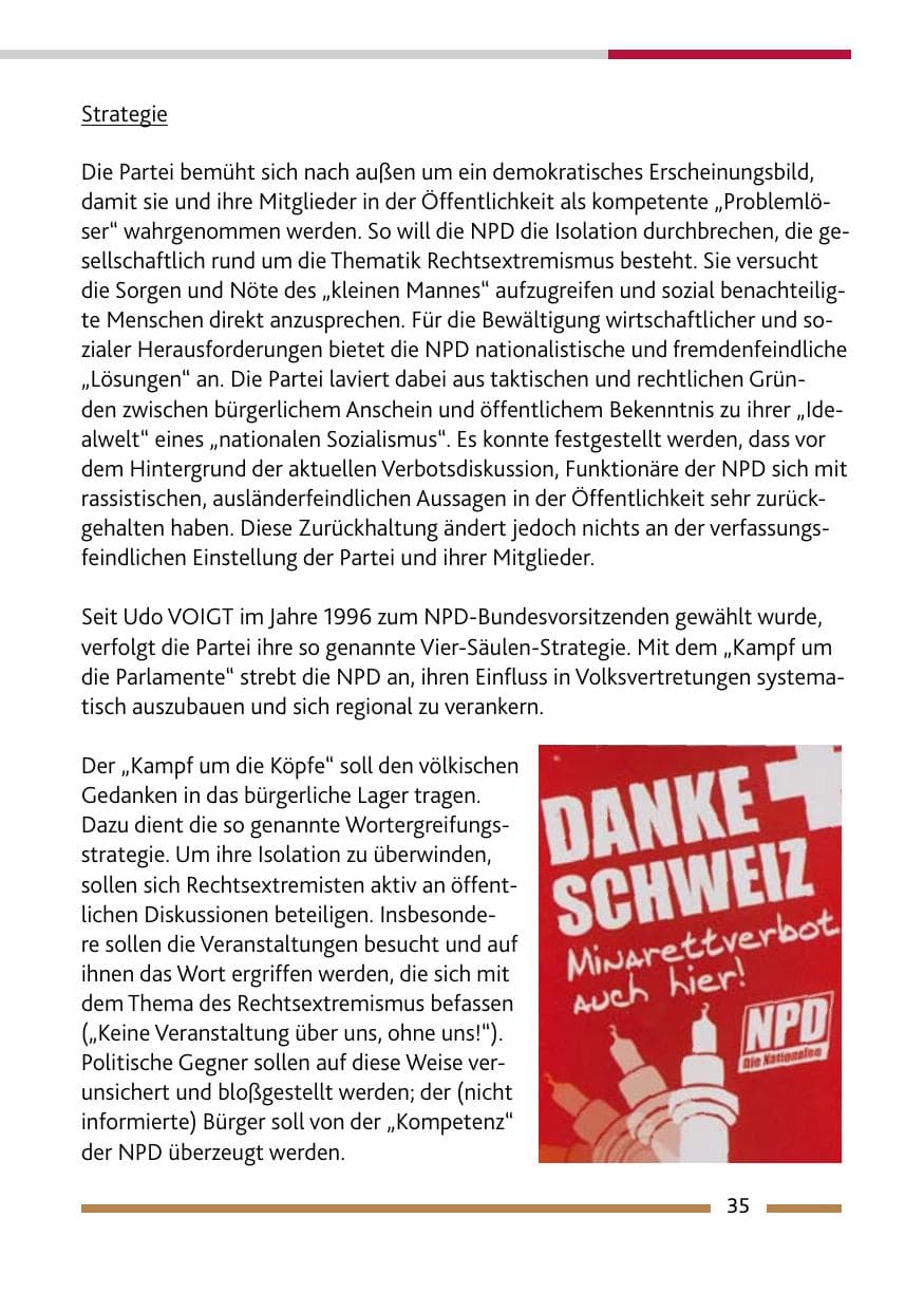 Seite 36 des Verfassungsschutzbericht 2009 Rheinland-Pfalz