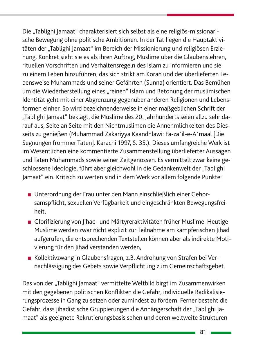Seite 82 des Verfassungsschutzbericht 2009 Rheinland-Pfalz