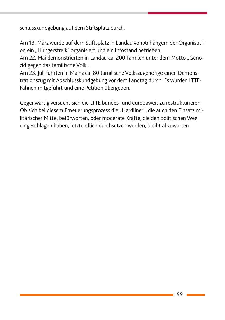 Seite 100 des Verfassungsschutzbericht 2009 Rheinland-Pfalz