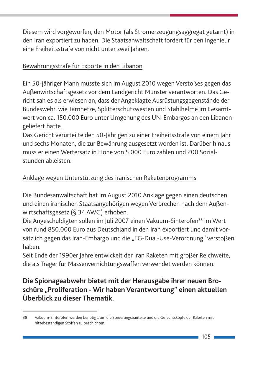 Seite 107 des Verfassungsschutzbericht 2010 Rheinland-Pfalz