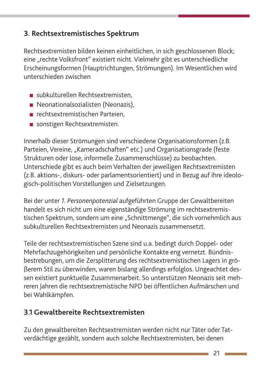 Seite 23 des Verfassungsschutzbericht 2010 Rheinland-Pfalz