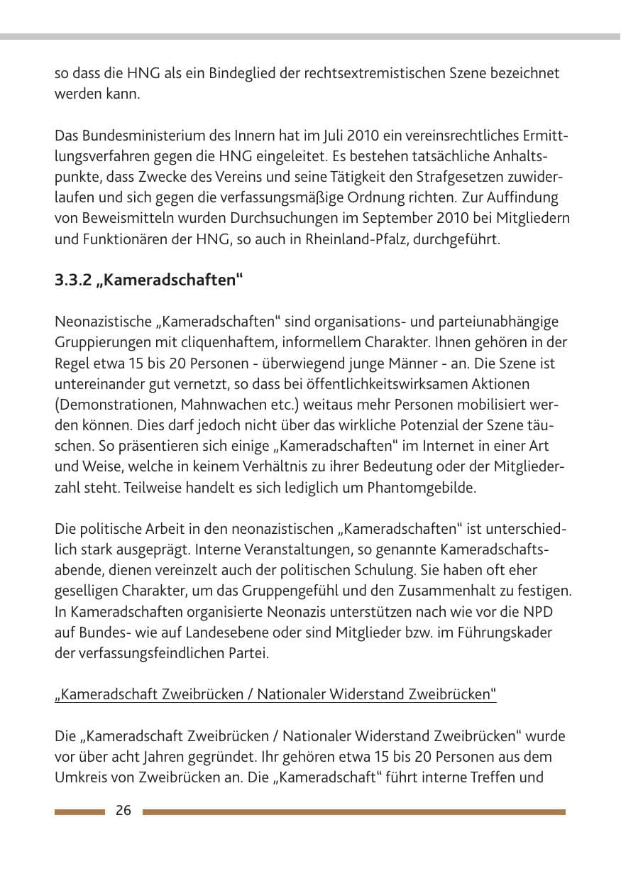 Seite 28 des Verfassungsschutzbericht 2010 Rheinland-Pfalz