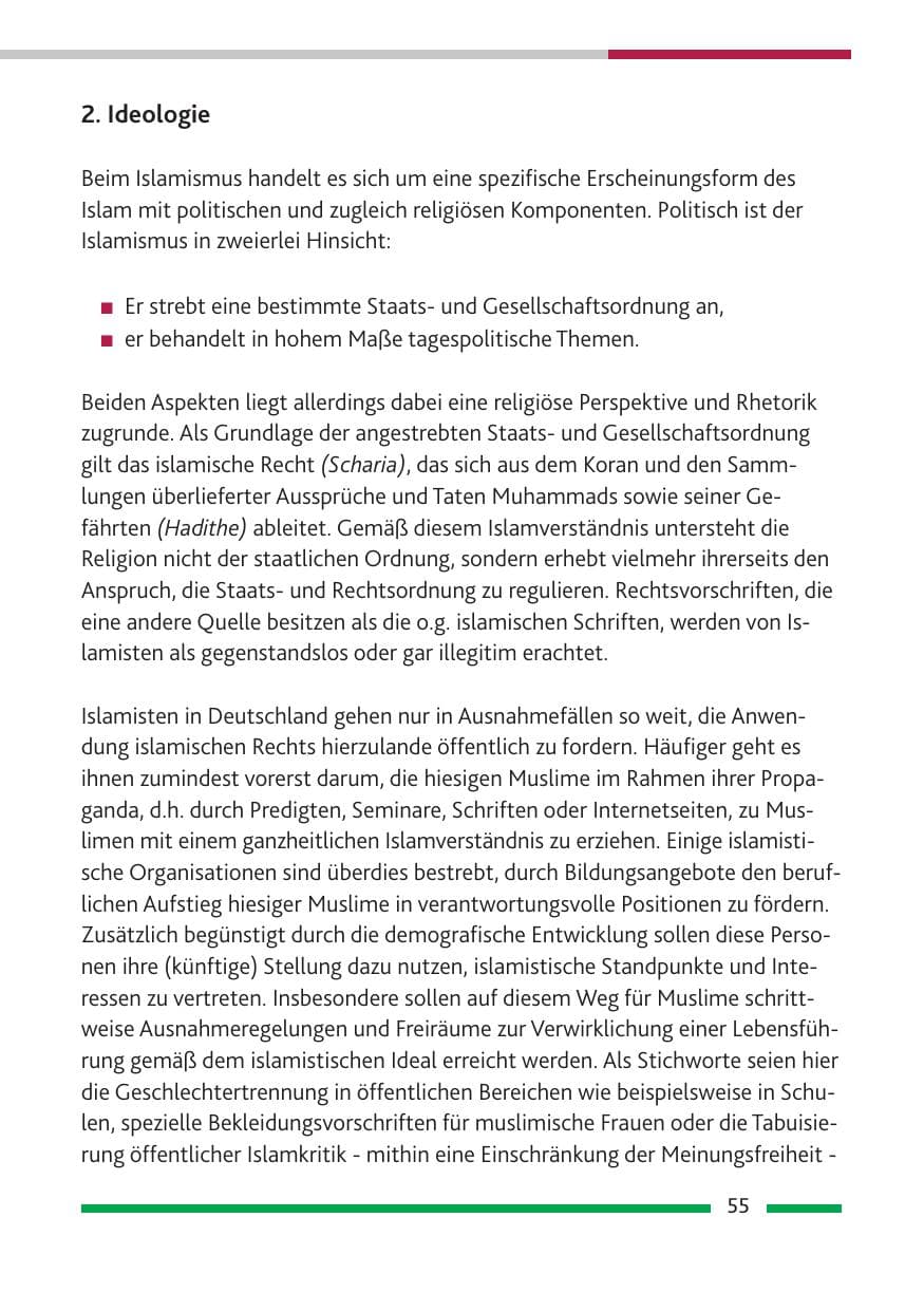 Seite 57 des Verfassungsschutzbericht 2010 Rheinland-Pfalz