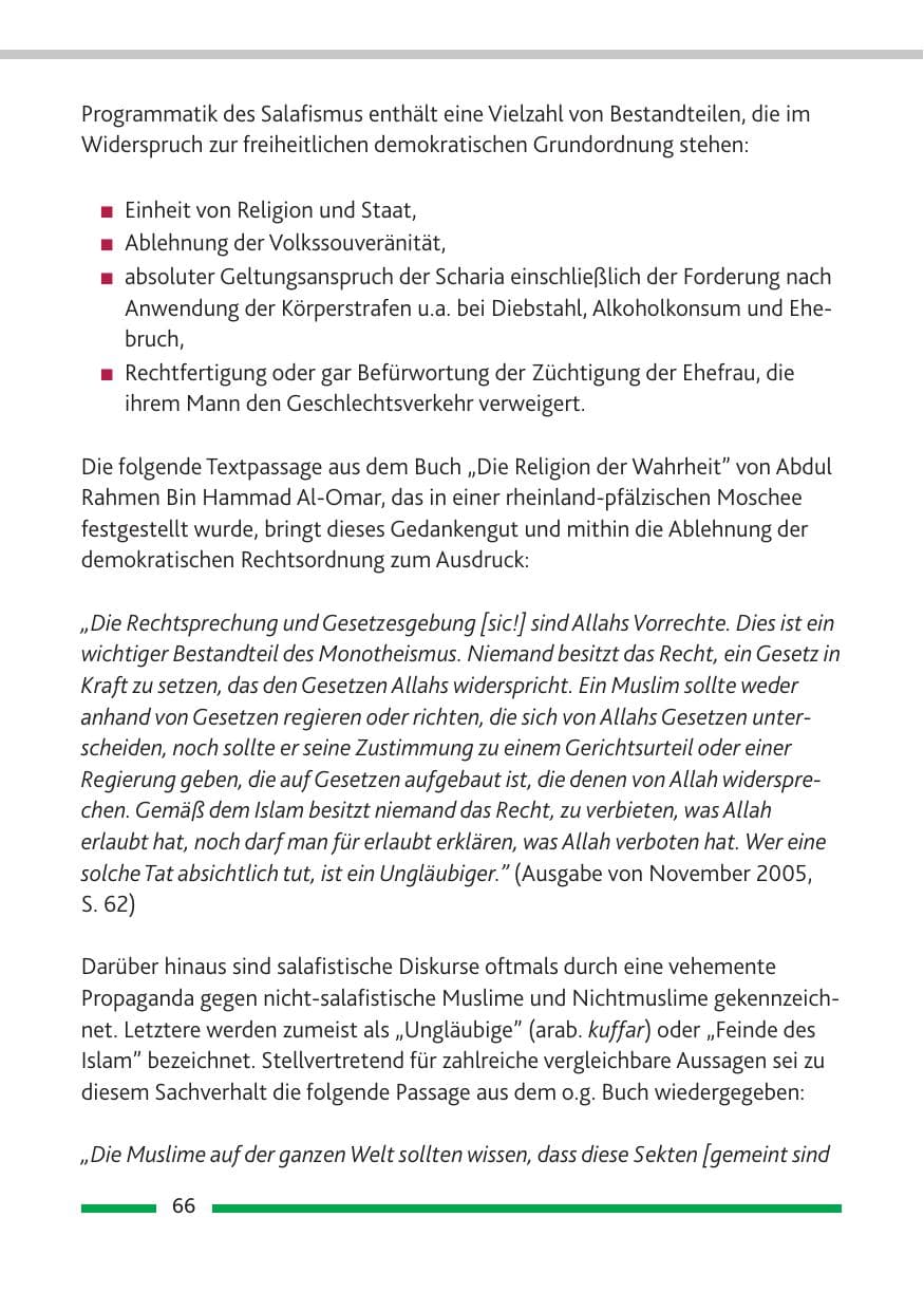 Seite 68 des Verfassungsschutzbericht 2010 Rheinland-Pfalz