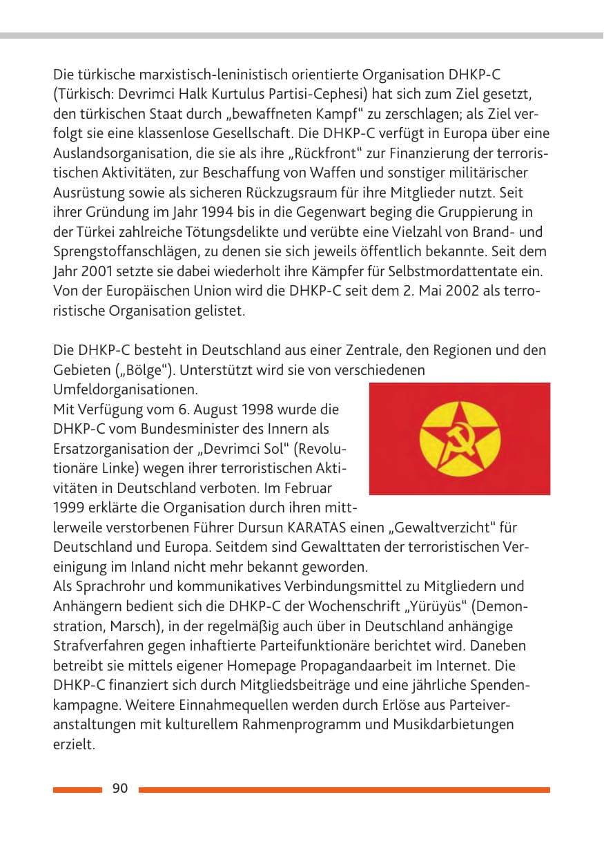 Seite 92 des Verfassungsschutzbericht 2010 Rheinland-Pfalz