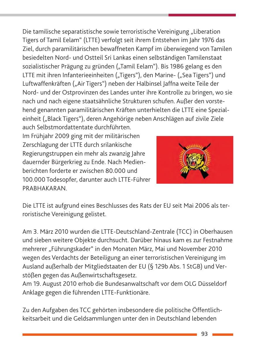 Seite 95 des Verfassungsschutzbericht 2010 Rheinland-Pfalz