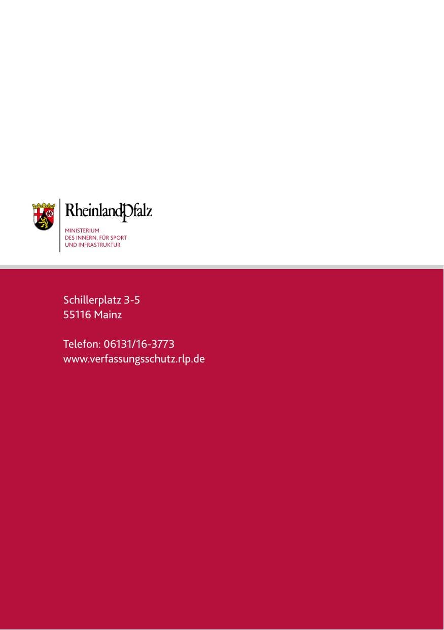 Seite 124 des Verfassungsschutzbericht 2011 Rheinland-Pfalz