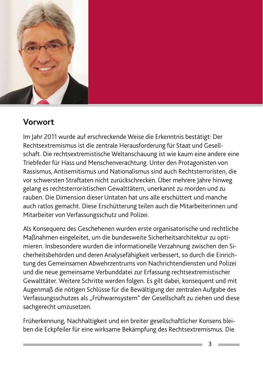 Seite 5 des Verfassungsschutzbericht 2011 Rheinland-Pfalz