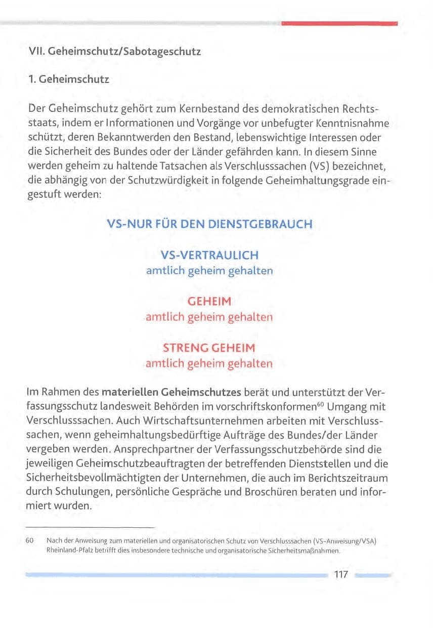 Seite 117 des Verfassungsschutzbericht 2012 Rheinland-Pfalz