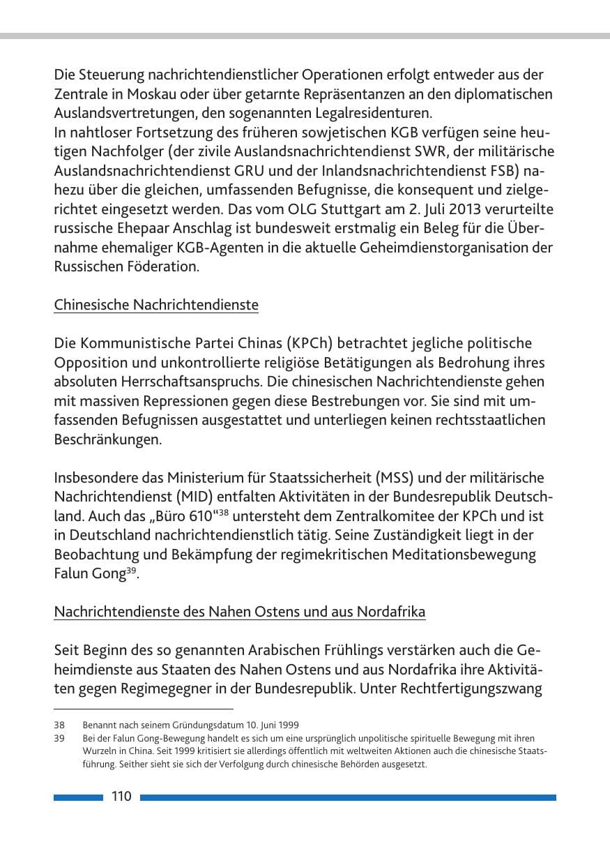 Seite 112 des Verfassungsschutzbericht 2013 Rheinland-Pfalz