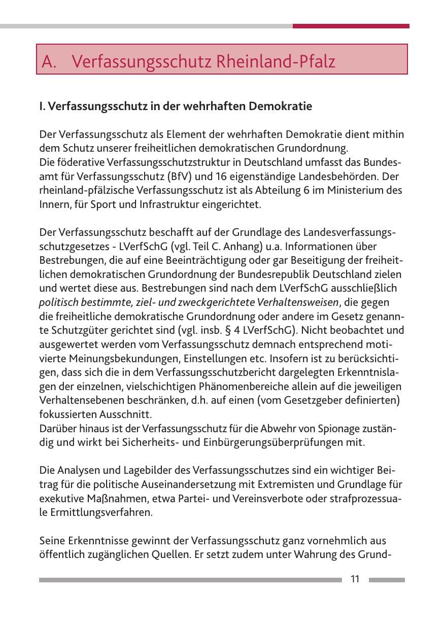 Seite 13 des Verfassungsschutzbericht 2013 Rheinland-Pfalz