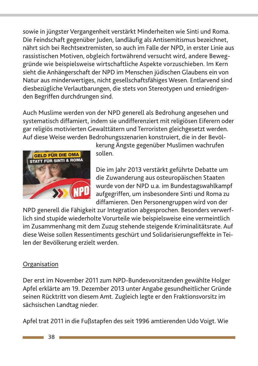 Seite 40 des Verfassungsschutzbericht 2013 Rheinland-Pfalz