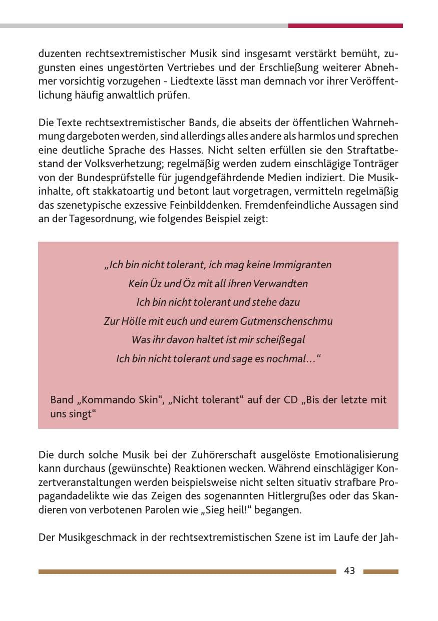 Seite 45 des Verfassungsschutzbericht 2014 Rheinland-Pfalz