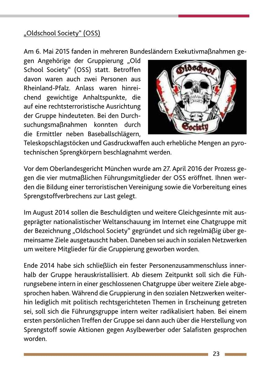 Seite 25 des Verfassungsschutzbericht 2015 Rheinland-Pfalz