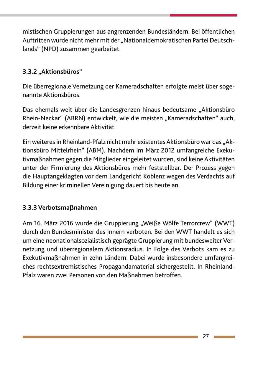 Seite 29 des Verfassungsschutzbericht 2015 Rheinland-Pfalz