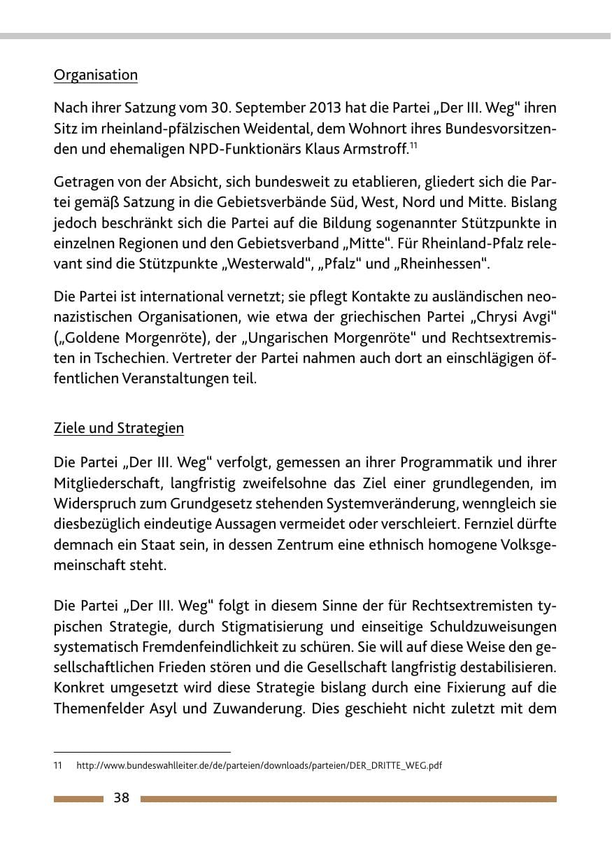 Seite 40 des Verfassungsschutzbericht 2015 Rheinland-Pfalz