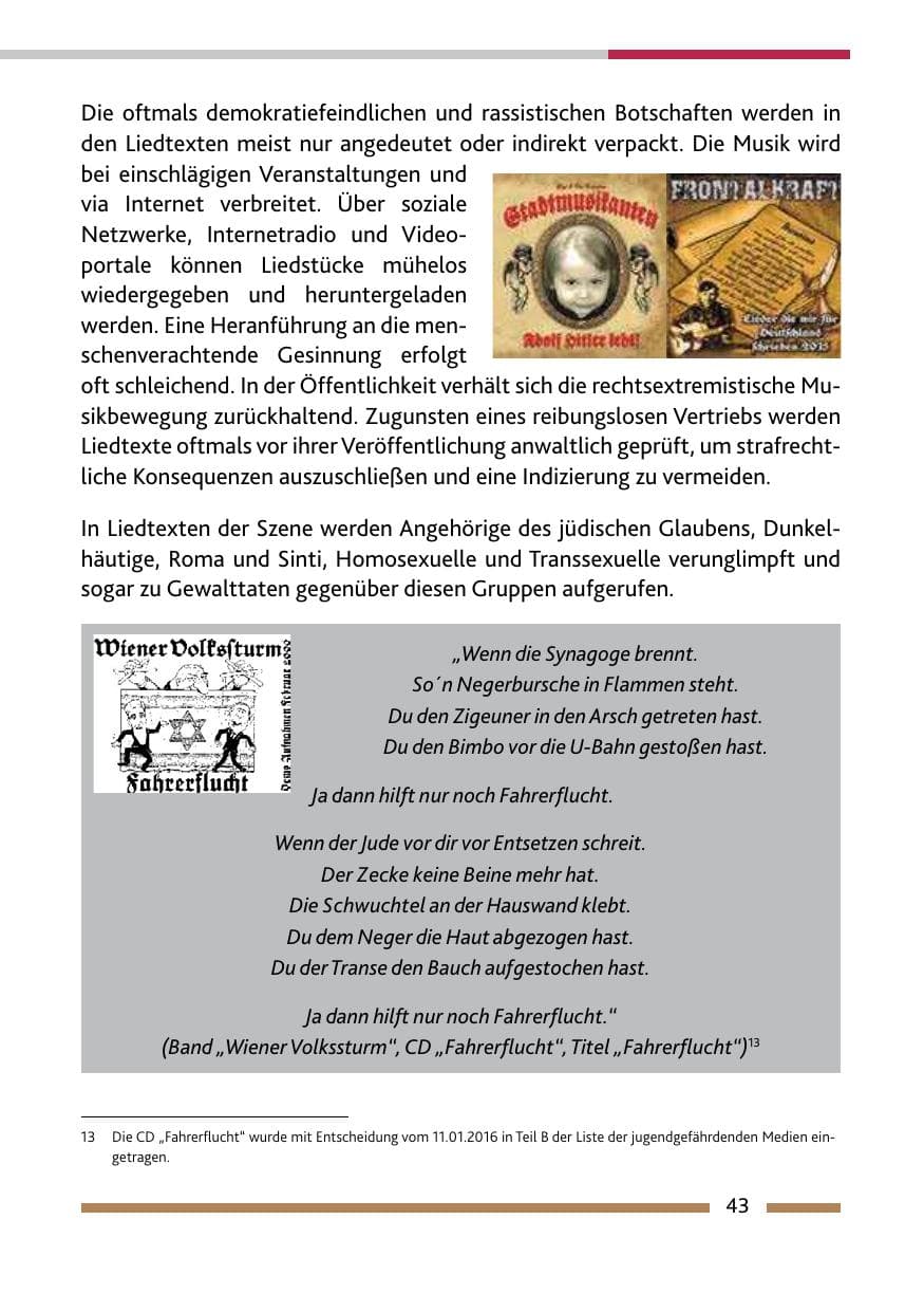 Seite 45 des Verfassungsschutzbericht 2015 Rheinland-Pfalz