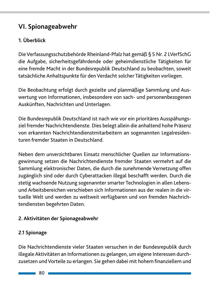 Seite 82 des Verfassungsschutzbericht 2015 Rheinland-Pfalz