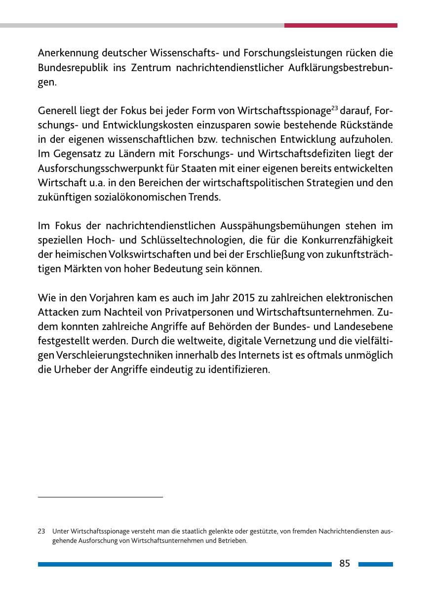 Seite 87 des Verfassungsschutzbericht 2015 Rheinland-Pfalz