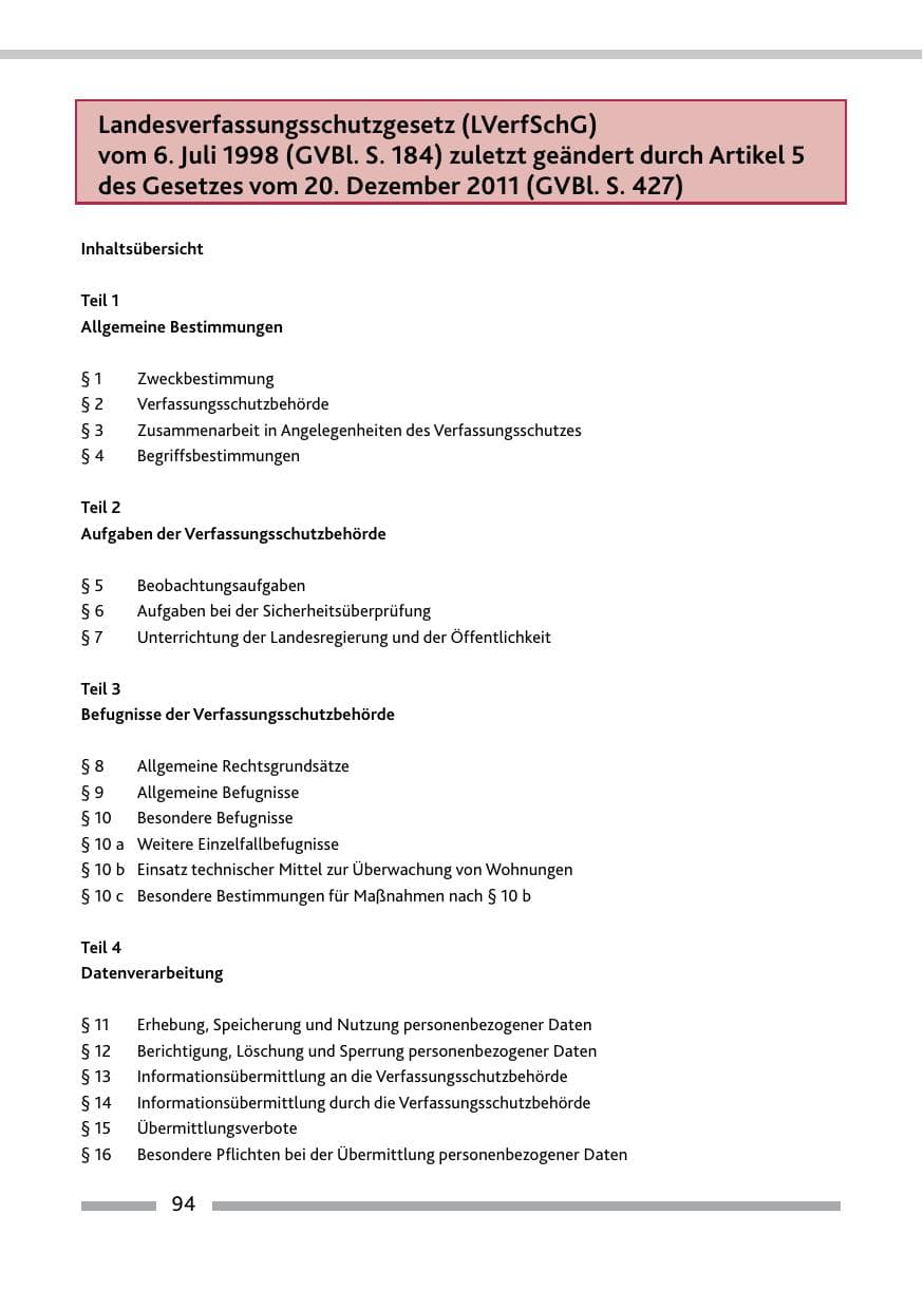 Seite 96 des Verfassungsschutzbericht 2015 Rheinland-Pfalz