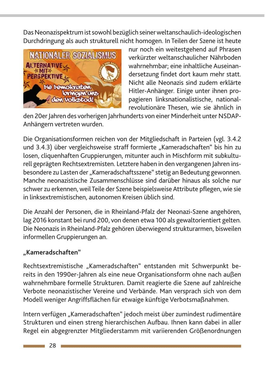 Seite 30 des Verfassungsschutzbericht 2016 Rheinland-Pfalz