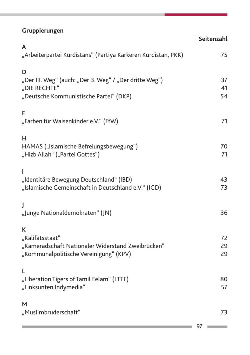Seite 99 des Verfassungsschutzbericht 2016 Rheinland-Pfalz