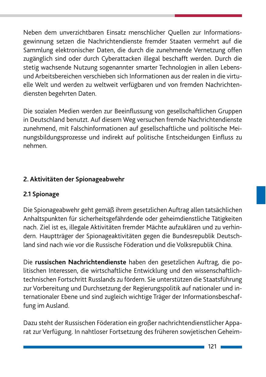 Seite 121 des Verfassungsschutzbericht 2017 Rheinland-Pfalz