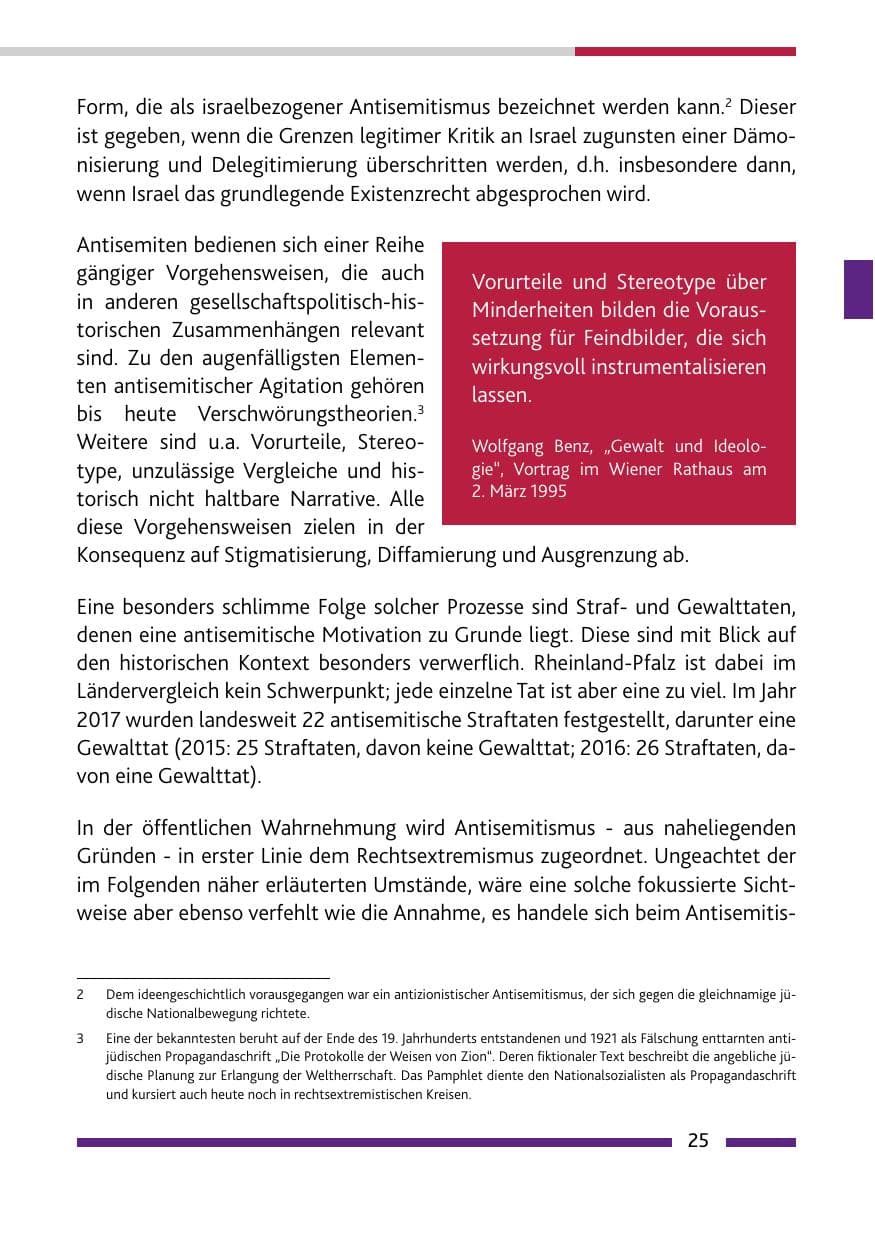 Seite 25 des Verfassungsschutzbericht 2017 Rheinland-Pfalz