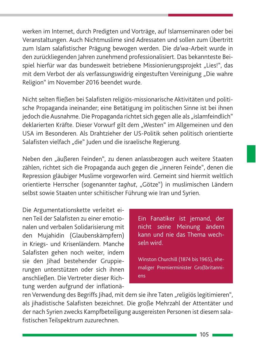 Seite 106 des Verfassungsschutzbericht 2018 Rheinland-Pfalz
