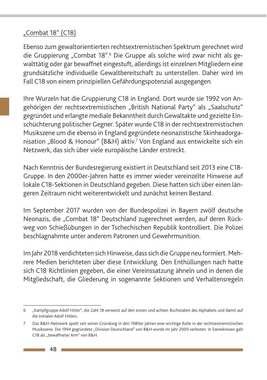 Seite 49 des Verfassungsschutzbericht 2018 Rheinland-Pfalz