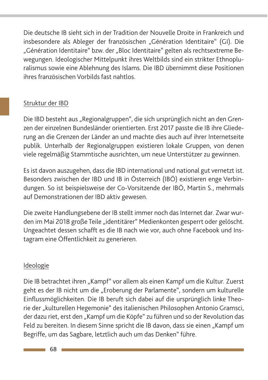 Seite 69 des Verfassungsschutzbericht 2018 Rheinland-Pfalz