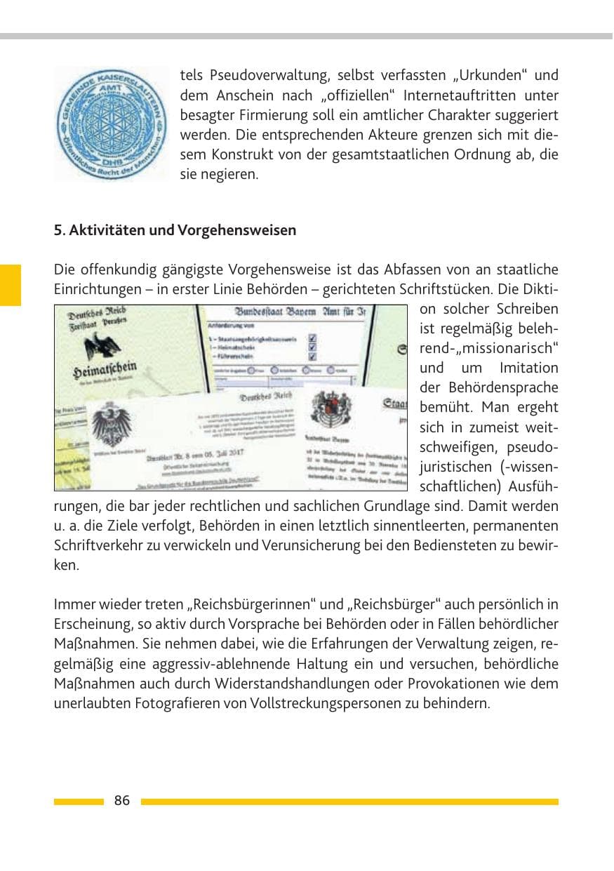 Seite 87 des Verfassungsschutzbericht 2018 Rheinland-Pfalz