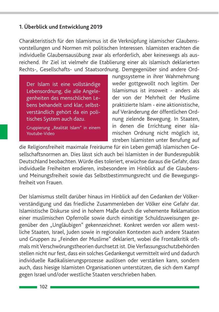 Seite 103 des Verfassungsschutzbericht 2019 Rheinland-Pfalz