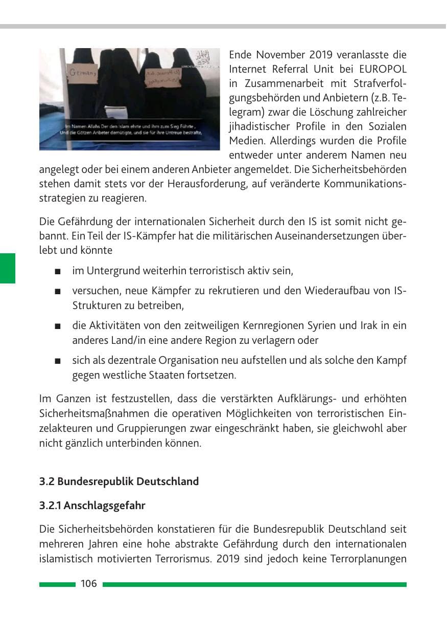 Seite 107 des Verfassungsschutzbericht 2019 Rheinland-Pfalz
