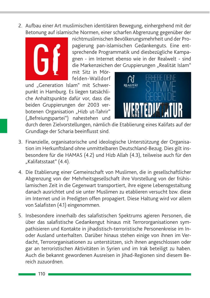 Seite 111 des Verfassungsschutzbericht 2019 Rheinland-Pfalz