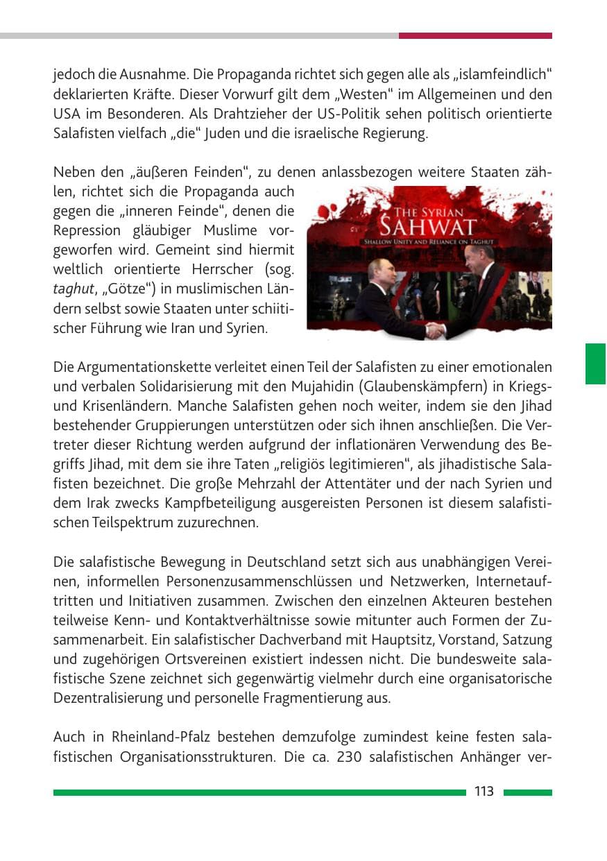 Seite 114 des Verfassungsschutzbericht 2019 Rheinland-Pfalz