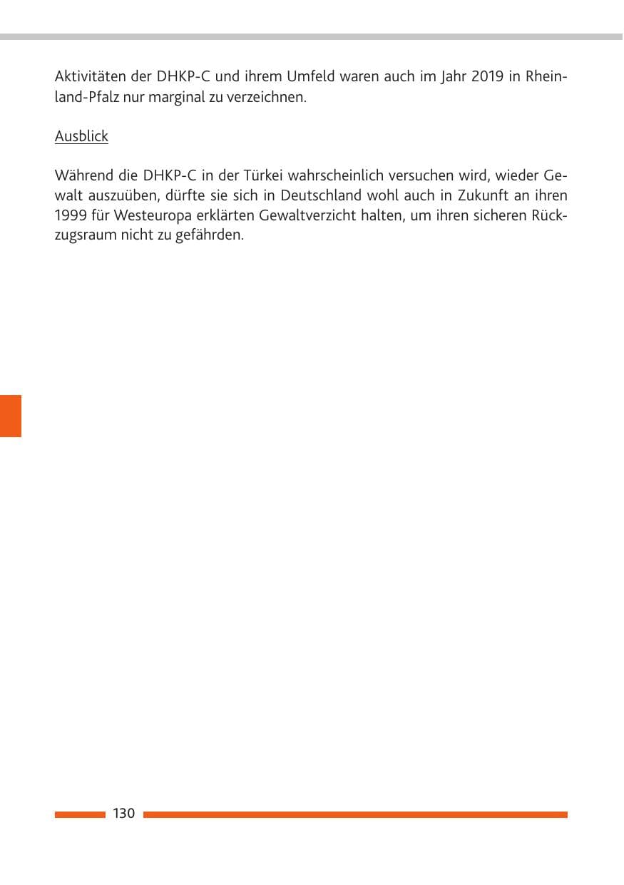 Seite 131 des Verfassungsschutzbericht 2019 Rheinland-Pfalz