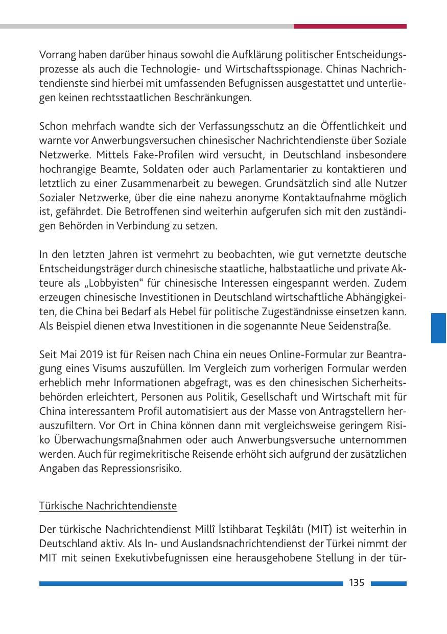 Seite 136 des Verfassungsschutzbericht 2019 Rheinland-Pfalz