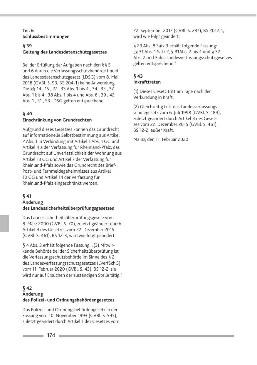 Seite 175 des Verfassungsschutzbericht 2019 Rheinland-Pfalz