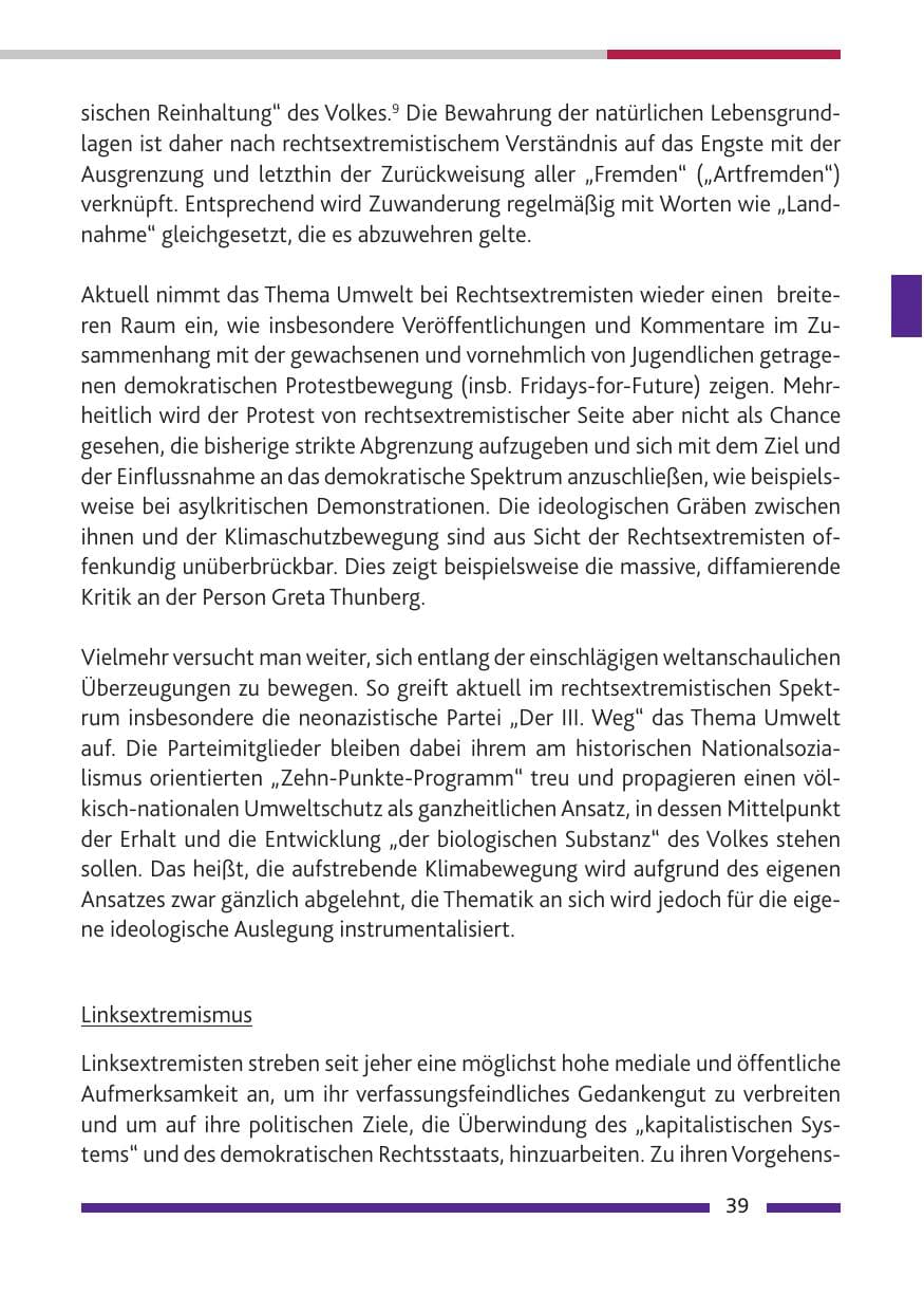 Seite 40 des Verfassungsschutzbericht 2019 Rheinland-Pfalz