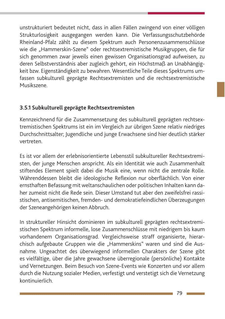 Seite 80 des Verfassungsschutzbericht 2019 Rheinland-Pfalz