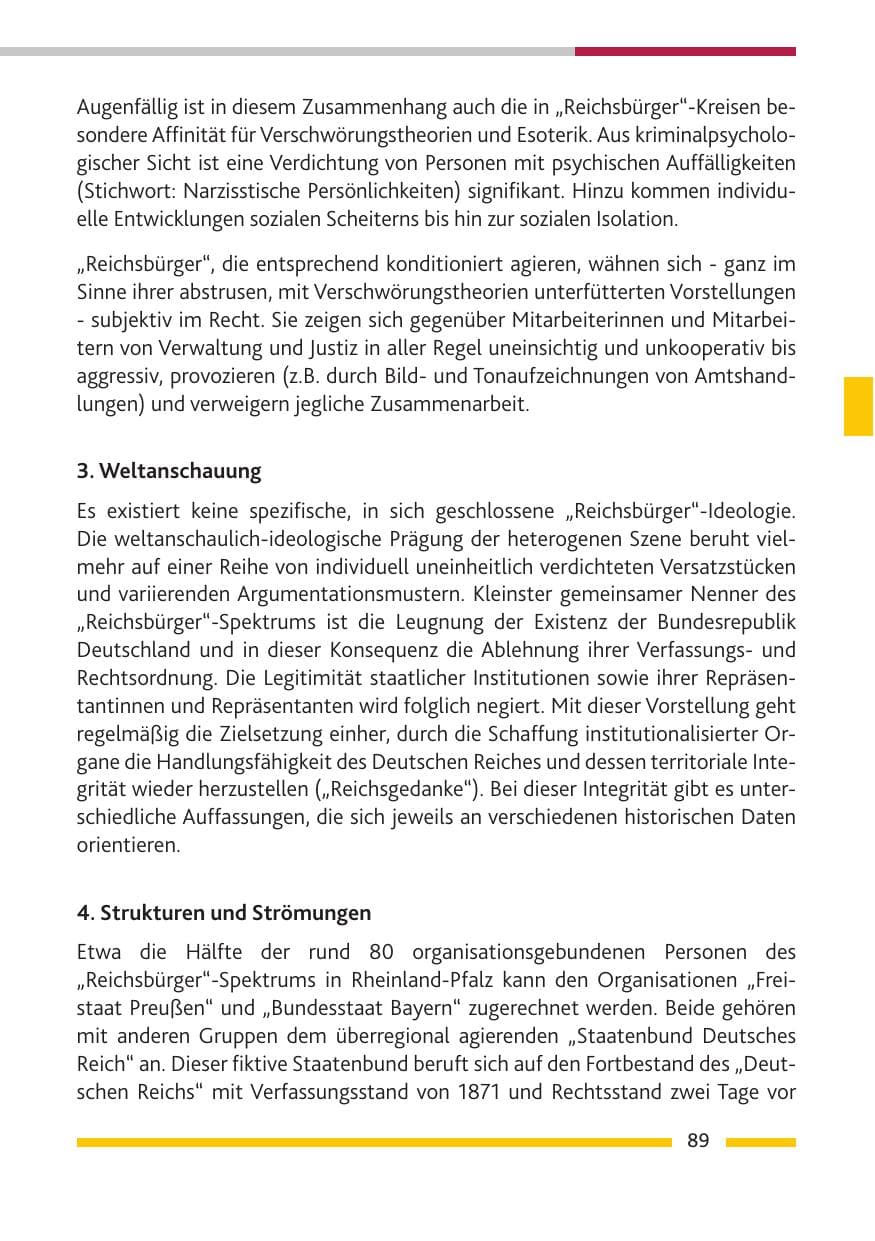 Seite 90 des Verfassungsschutzbericht 2019 Rheinland-Pfalz