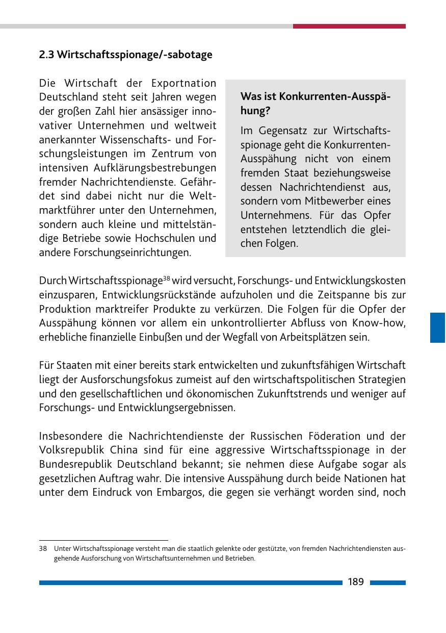 Seite 191 des Verfassungsschutzbericht 2020 Rheinland-Pfalz