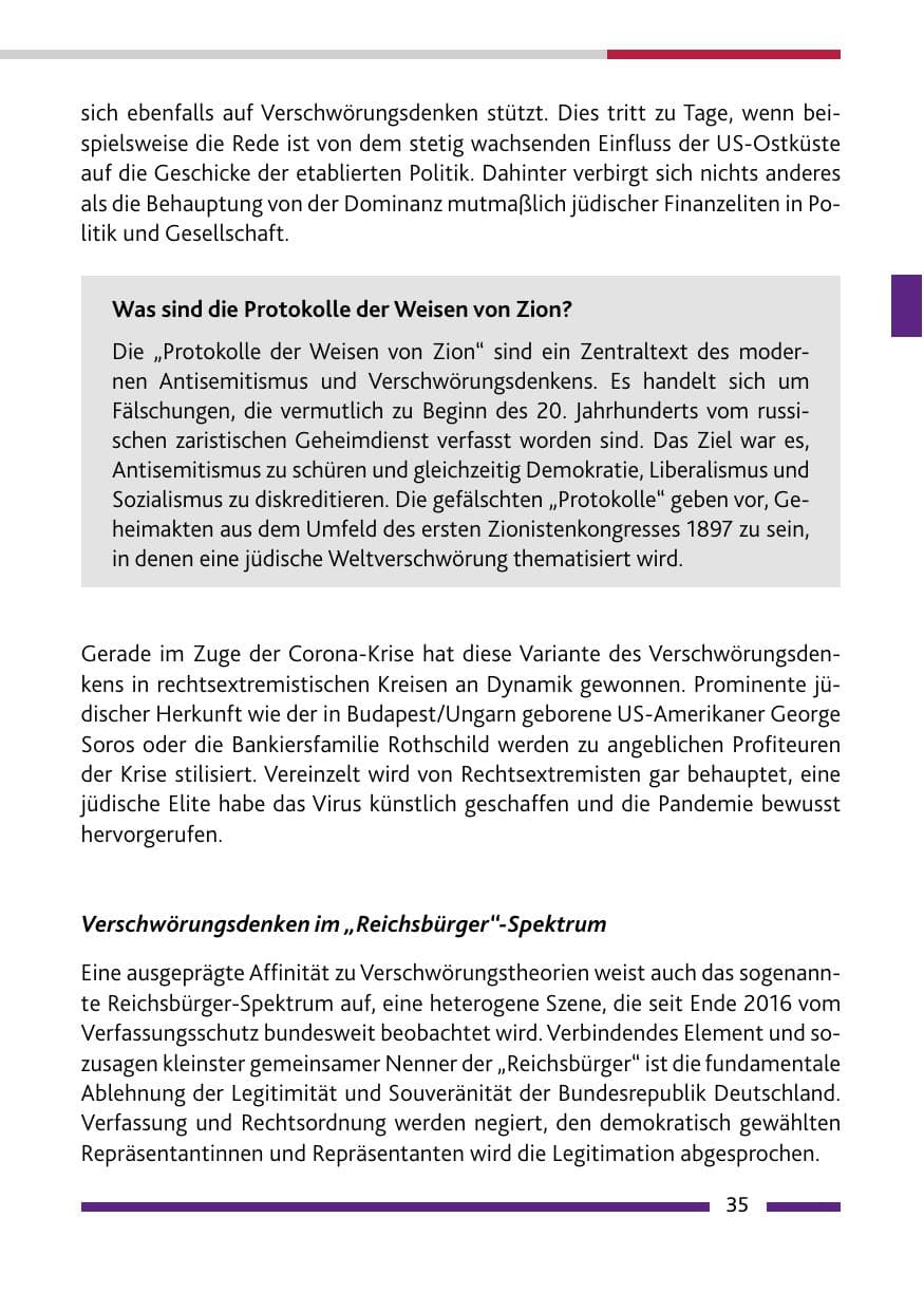 Seite 37 des Verfassungsschutzbericht 2020 Rheinland-Pfalz