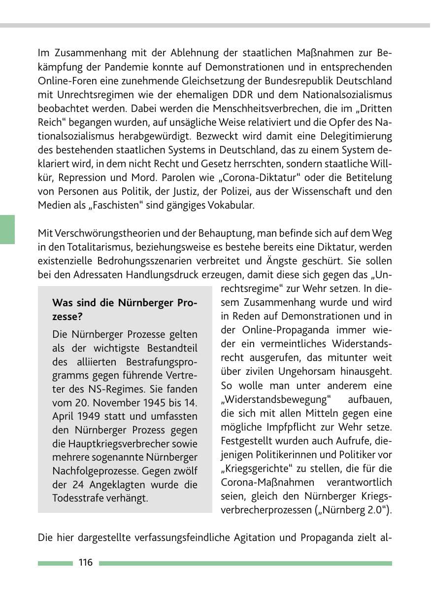 Seite 118 des Verfassungsschutzbericht 2021 Rheinland-Pfalz
