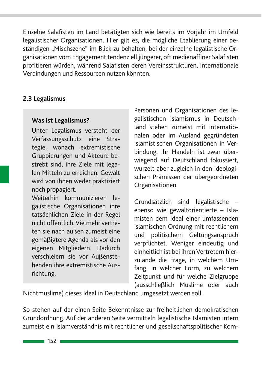 Seite 154 des Verfassungsschutzbericht 2021 Rheinland-Pfalz