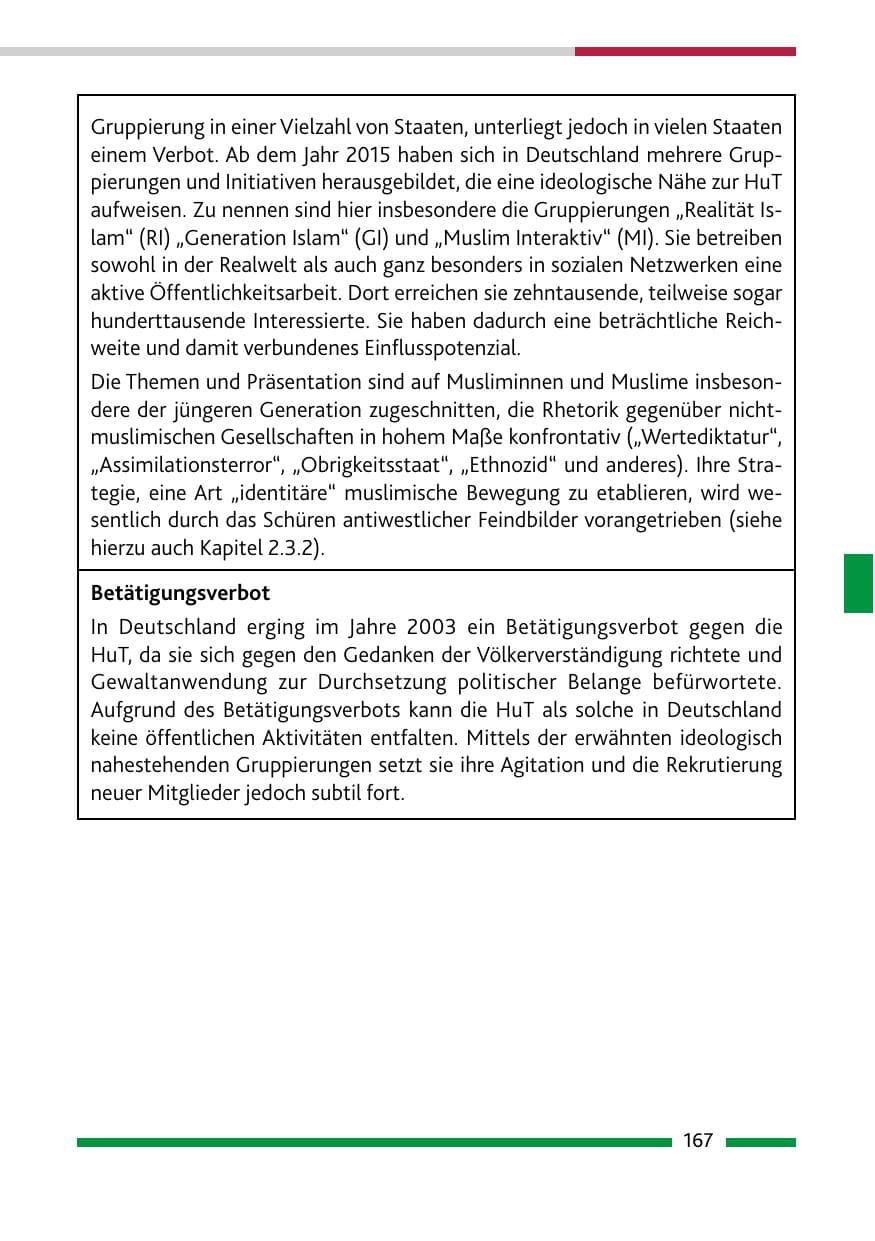 Seite 169 des Verfassungsschutzbericht 2021 Rheinland-Pfalz
